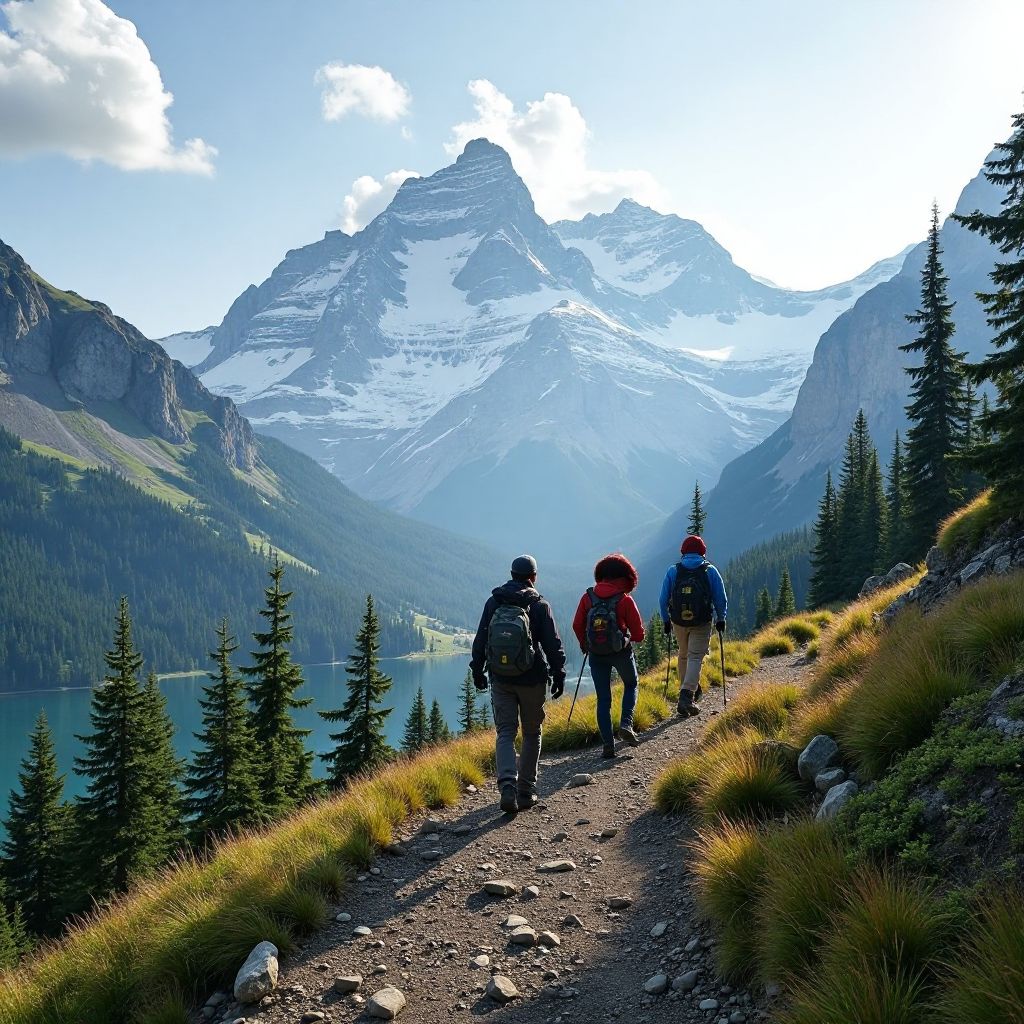 Mountain expedition adventure