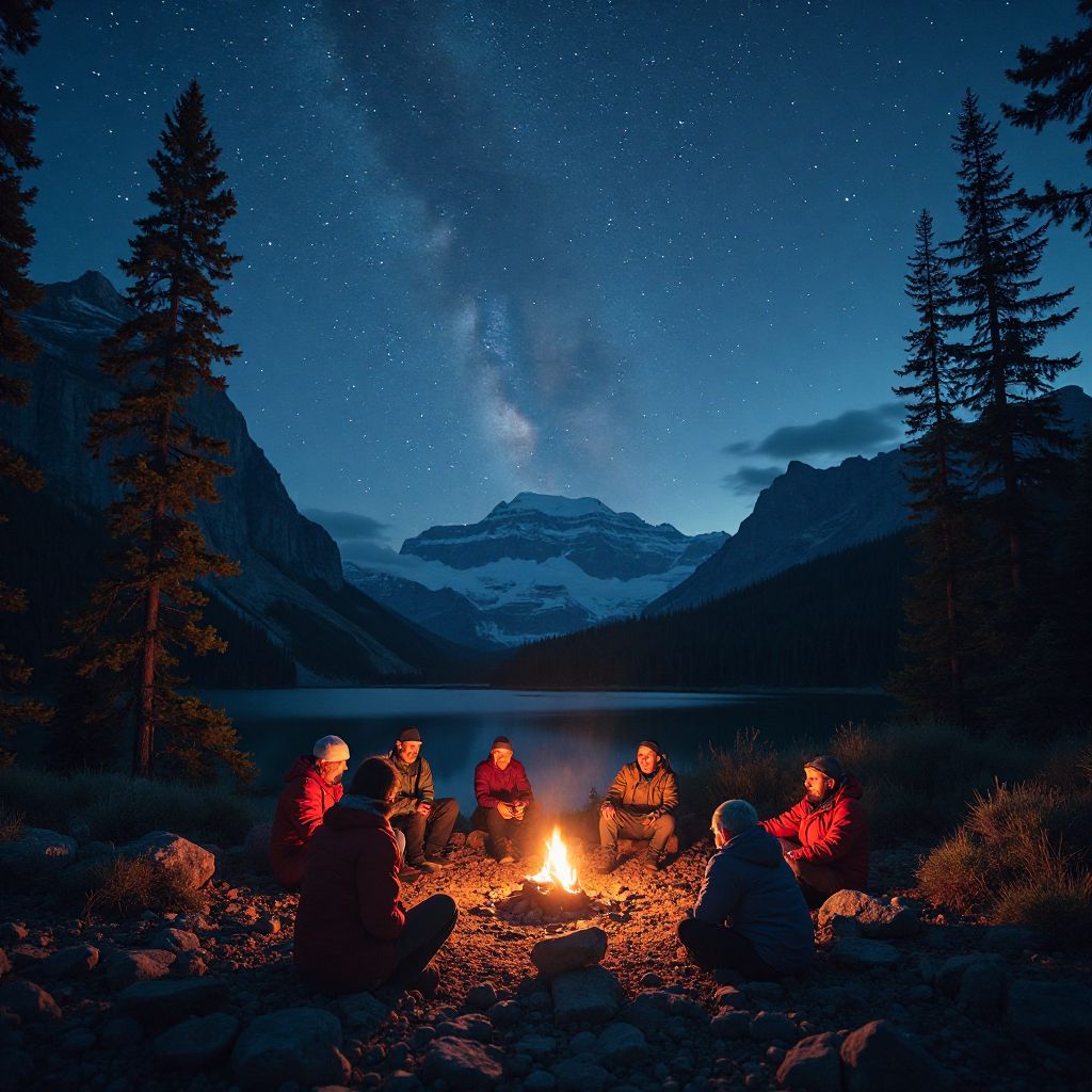 Camping wilderness experience